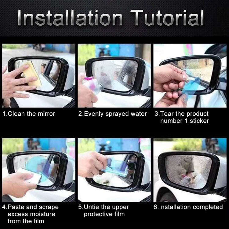 For Porsche Cayenne 2018 Car PET Rearview Mirror Protective Window Clear Anti-fog Waterproof Rain...