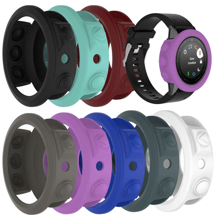 Smart Watch Silicone Protective Case, Host not Included for Garmin Fenix 5S(Dark Red)