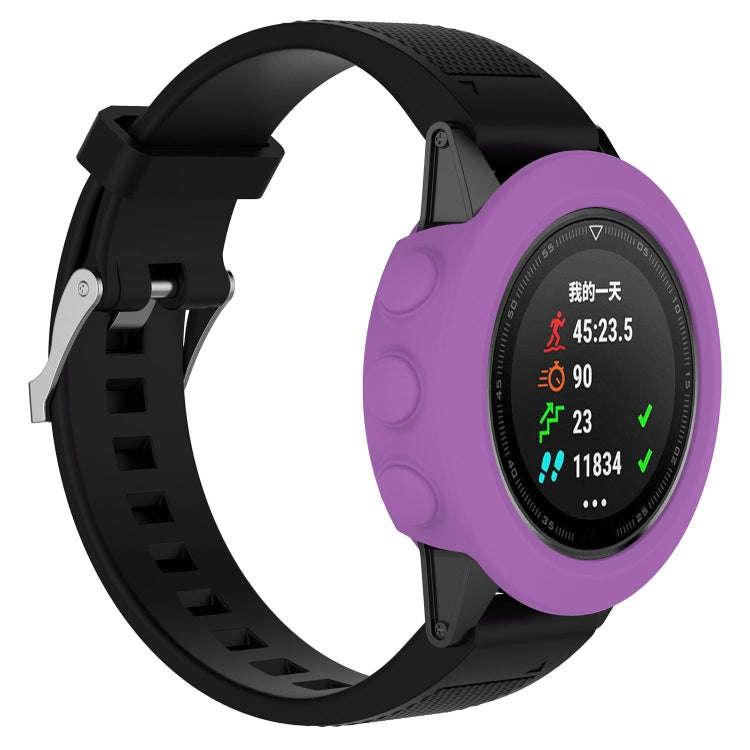 Smart Watch Silicone Protective Case, Host not Included for Garmin Fenix 5(Purple)
