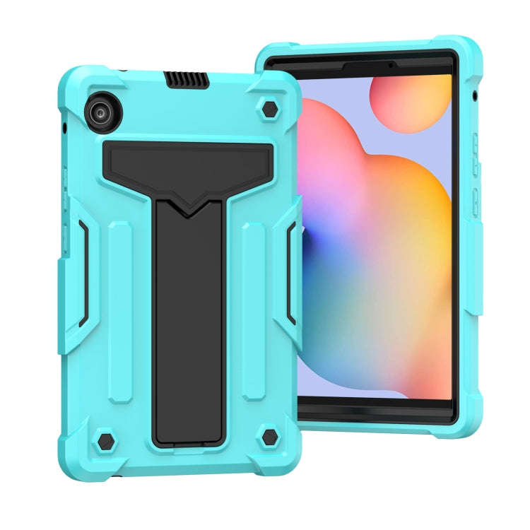 For Huawei MatePad T8 T-shaped Bracket Contrast Color Shockproof PC + Silicone Protective Case(Mi...