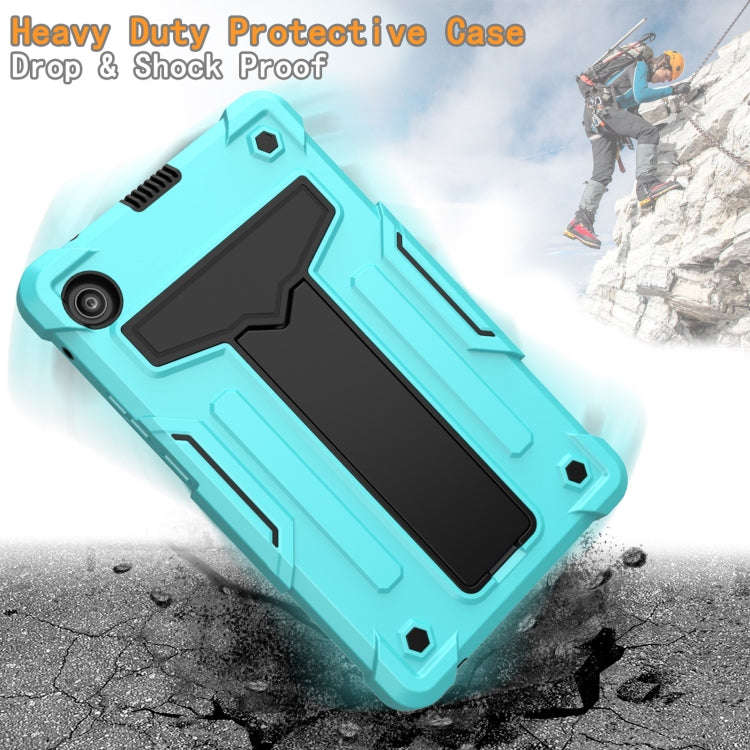 For Huawei MatePad T8 T-shaped Bracket Contrast Color Shockproof PC + Silicone Protective Case(Mi...