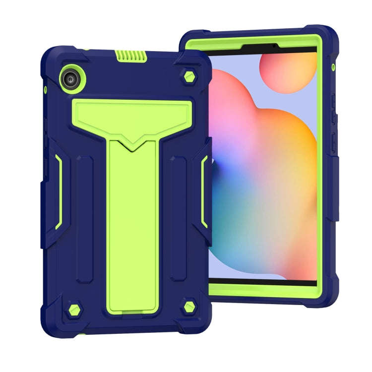 For Huawei MatePad T8 T-shaped Bracket Contrast Color Shockproof PC + Silicone Protective Case(Na...