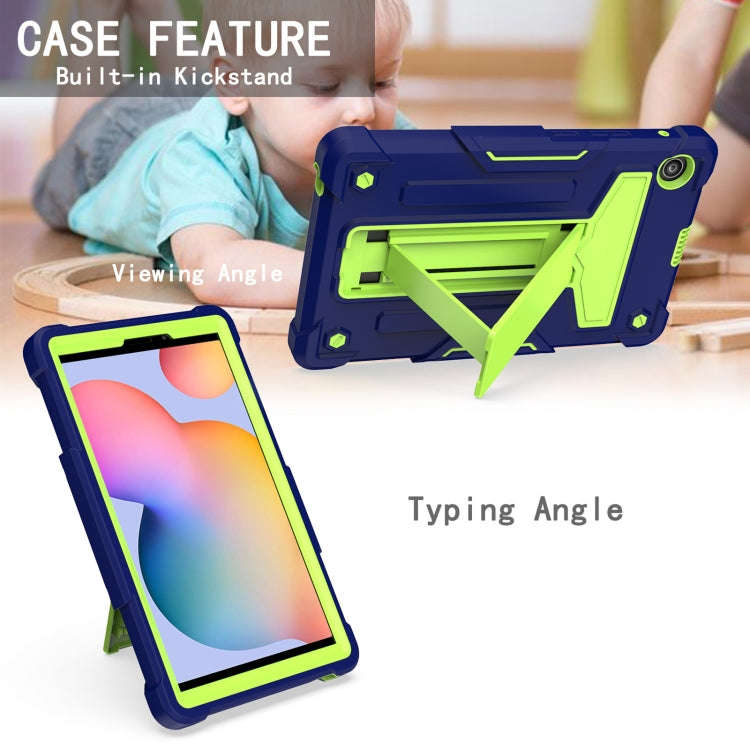 For Huawei MatePad T8 T-shaped Bracket Contrast Color Shockproof PC + Silicone Protective Case(Na...