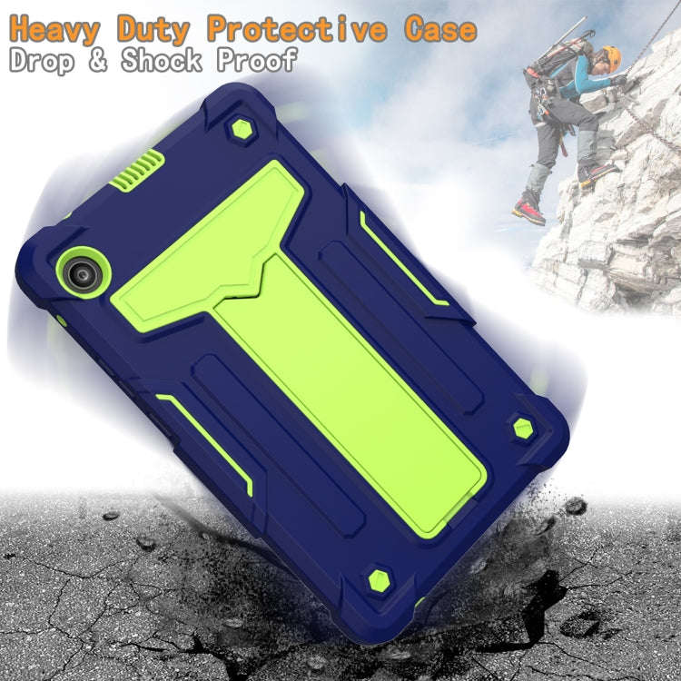 For Huawei MatePad T8 T-shaped Bracket Contrast Color Shockproof PC + Silicone Protective Case(Na...