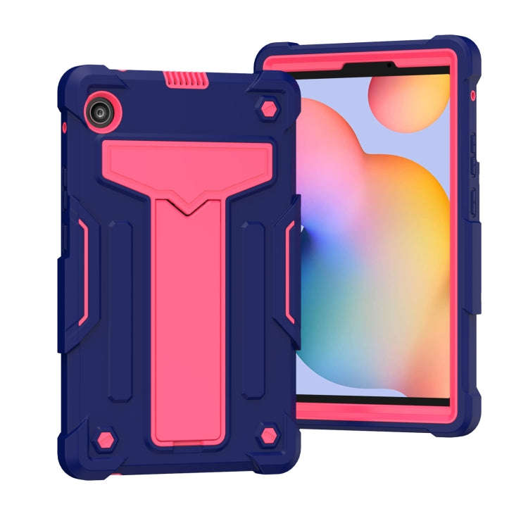 For Huawei MatePad T8 T-shaped Bracket Contrast Color Shockproof PC + Silicone Protective Case(Na...