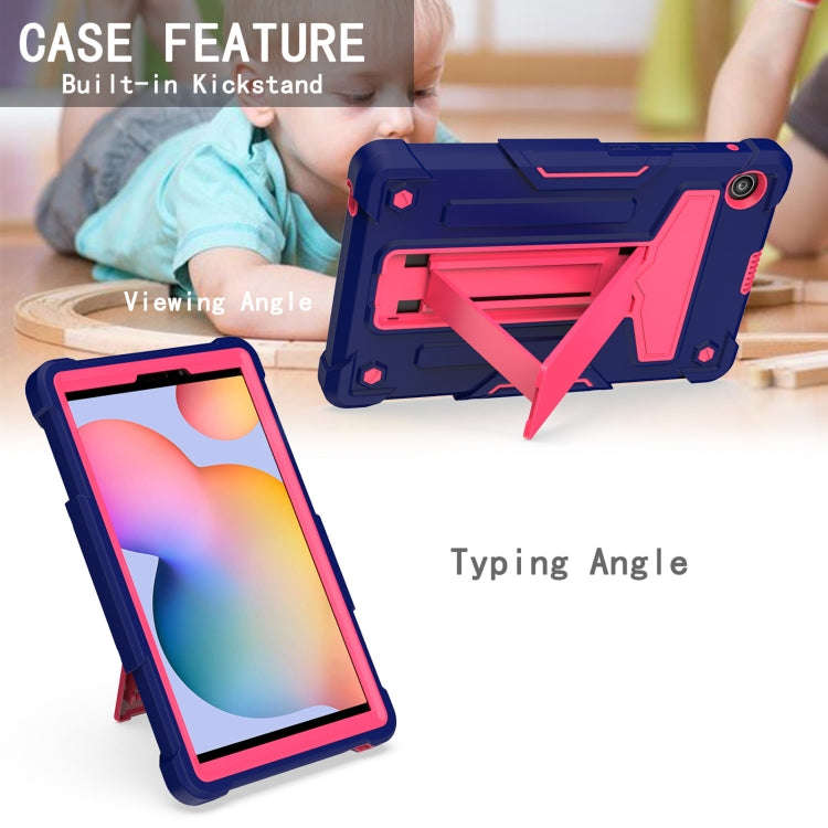 For Huawei MatePad T8 T-shaped Bracket Contrast Color Shockproof PC + Silicone Protective Case(Na...