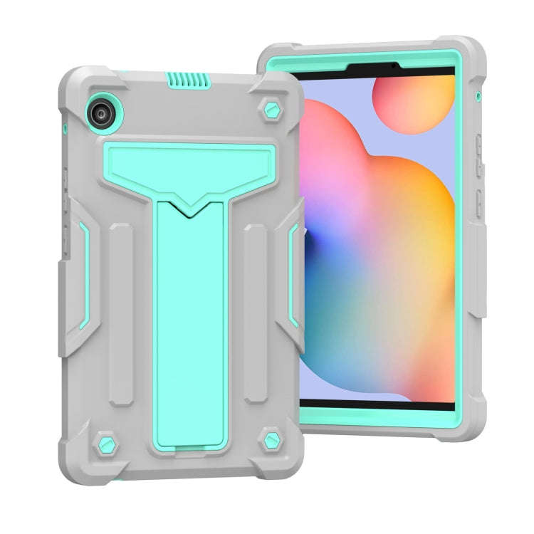 For Huawei MatePad T8 T-shaped Bracket Contrast Color Shockproof PC + Silicone Protective Case(Gr...