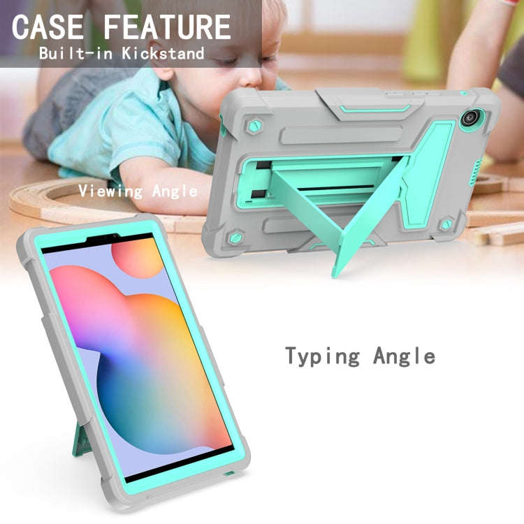 For Huawei MatePad T8 T-shaped Bracket Contrast Color Shockproof PC + Silicone Protective Case(Gr...