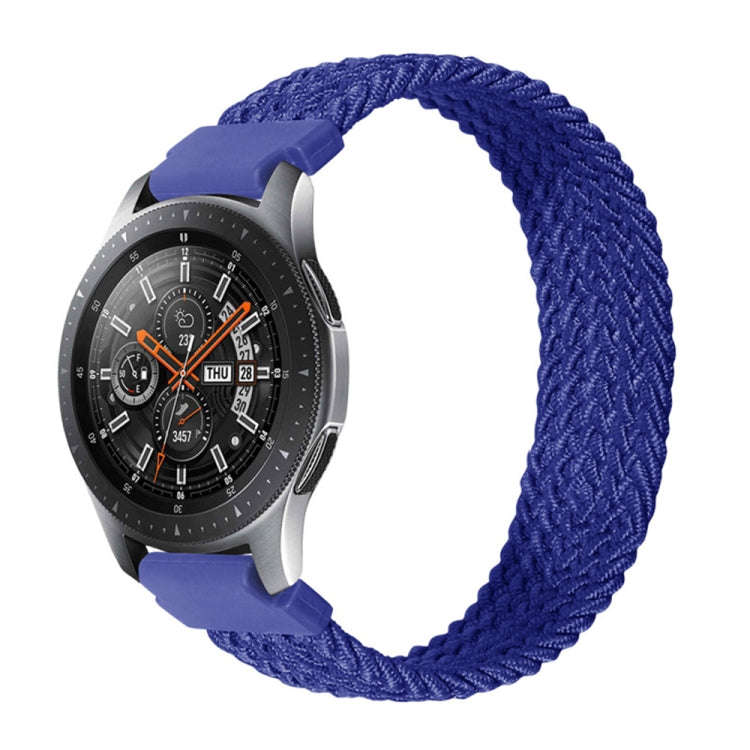 20mm Universal Nylon Weave Watch Band(Blue)