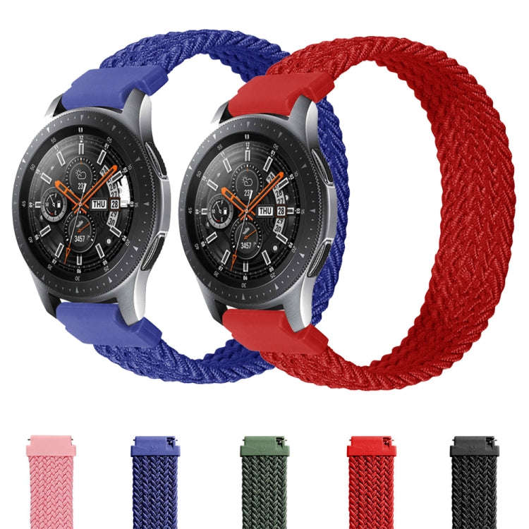 20mm Universal Nylon Weave Watch Band(Blue)