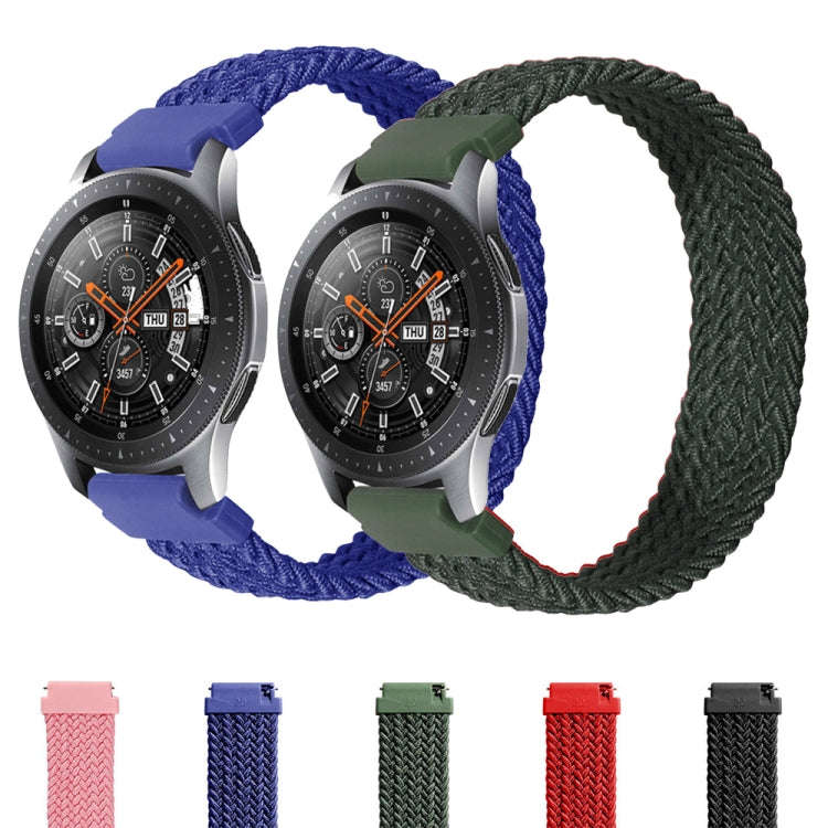 22mm Universal Nylon Weave Watch Band (Colorful Blue)