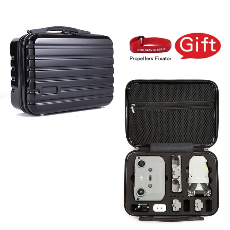 ls-S004 Portable Waterproof Drone Handbag Storage Bag for DJI Mavic Mini 2(Black + Black Liner)