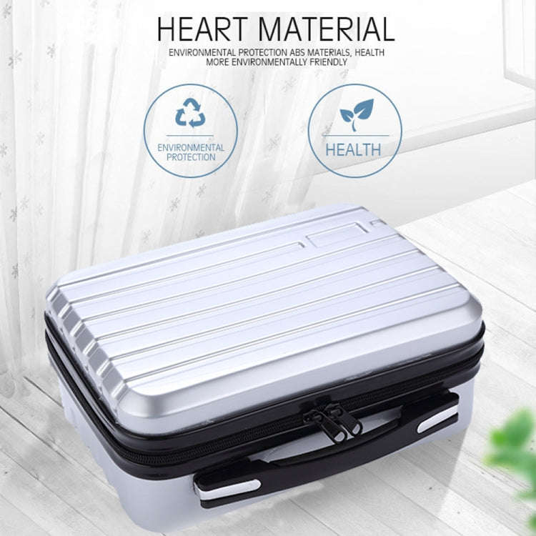 ls-S004 Portable Waterproof Drone Handbag Storage Bag for DJI Mavic Mini 2(Silver +Red Liner)