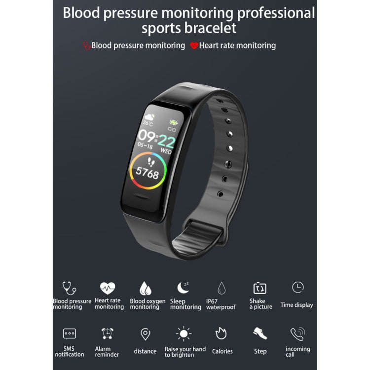 C1 0.96 inch Color Screen IP67 Waterproof Smart Bracelet, Support Sleep Monitor / Heart Rate Moni...