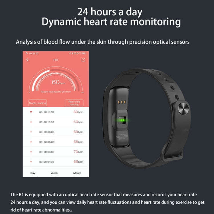C1 0.96 inch Color Screen IP67 Waterproof Smart Bracelet, Support Sleep Monitor / Heart Rate Moni...