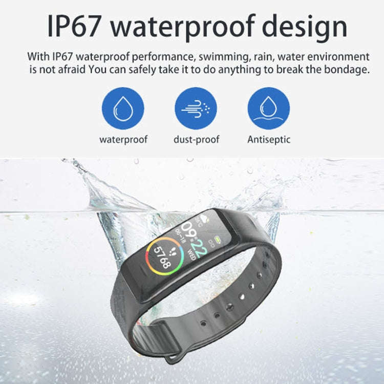 C1 0.96 inch Color Screen IP67 Waterproof Smart Bracelet, Support Sleep Monitor / Heart Rate Moni...
