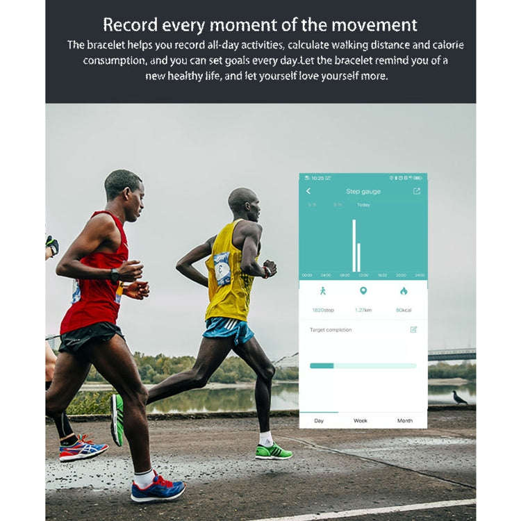 C1 0.96 inch Color Screen IP67 Waterproof Smart Bracelet, Support Sleep Monitor / Heart Rate Moni...