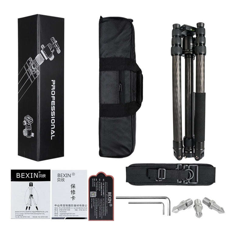 BEXIN W324C G44 Carbon Fiber Tripod Stable Shooting Camera for Video Point Dslr Camera