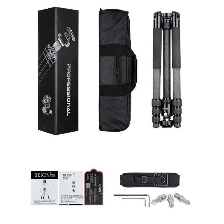 BEXIN W324C M44 Carbon Fiber Tripod Stable Shooting Camera for Video Point Dslr Camera