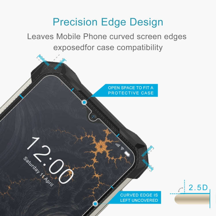 For Doogee S88 Pro / S88 / S88 Plus 10 PCS 0.26mm 9H 2.5D Tempered Glass Film