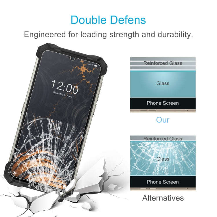 For Doogee S88 Pro / S88 / S88 Plus 10 PCS 0.26mm 9H 2.5D Tempered Glass Film