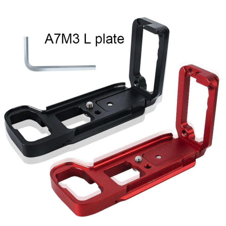 BEXIN A73 L-plate  Camera Vertical Clapper  for A7M3 A7III A7RIII Camera(Red)