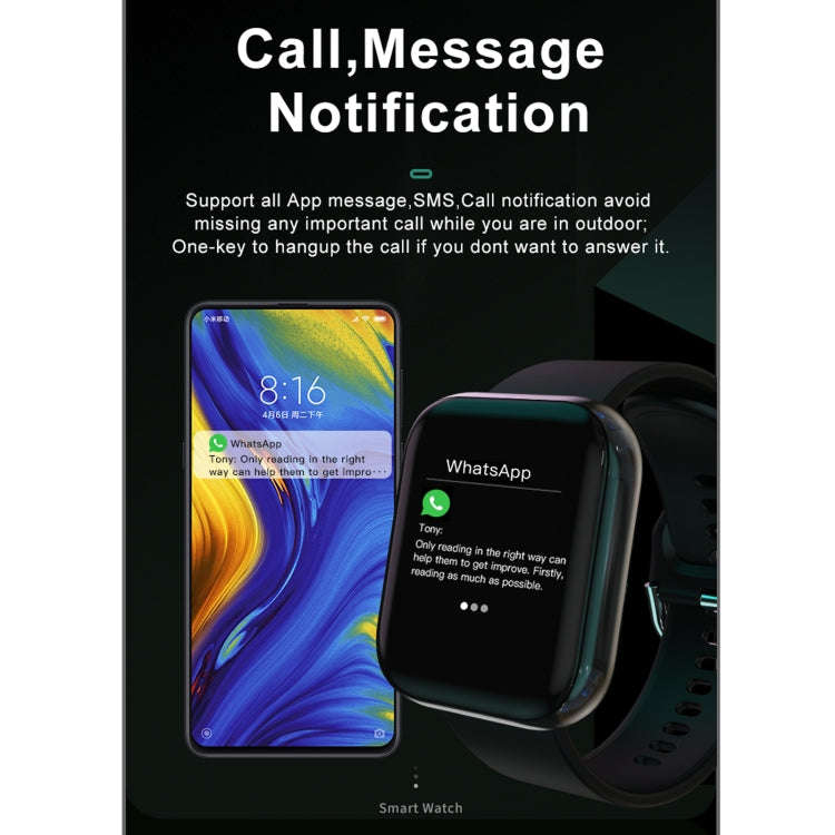 T3M 1.3 inch Color Screen Music Smart Bracelet, Built-in MP3, Support Sleep Monitor / Heart Rate ...