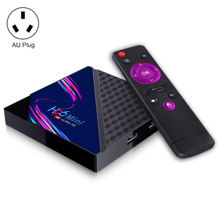 H96 Mini V8 4K Smart TV Box with Remote Control, Android 10.0, RK3228A Quad-core Cortex-A7, 1GB+8...
