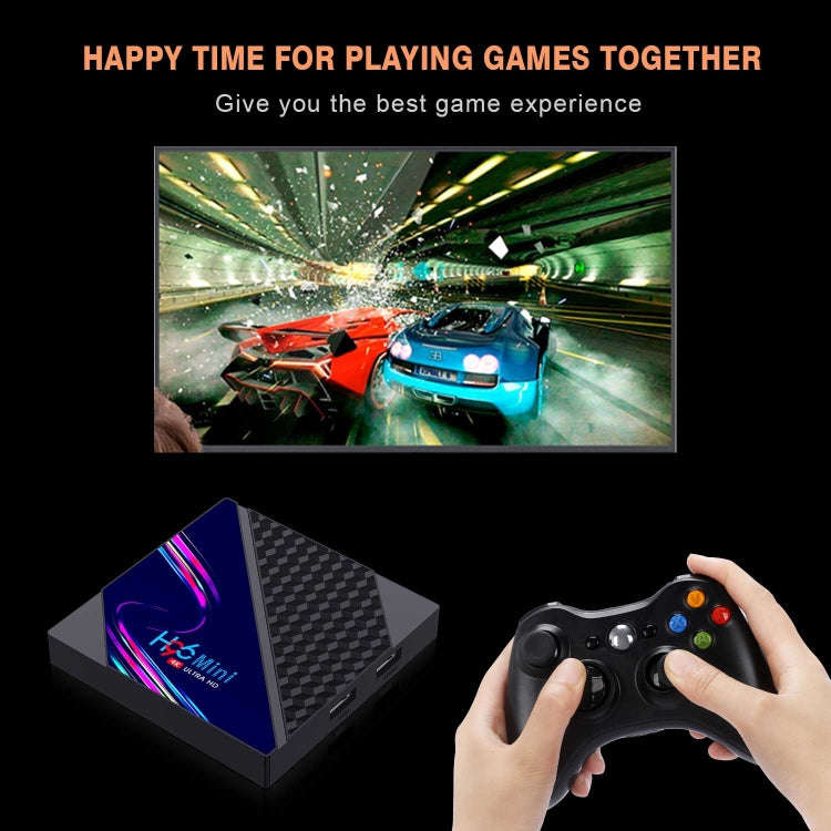 H96 Mini V8 4K Smart TV Box with Remote Control, Android 10.0, RK3228A Quad-core Cortex-A7, 1GB+8...