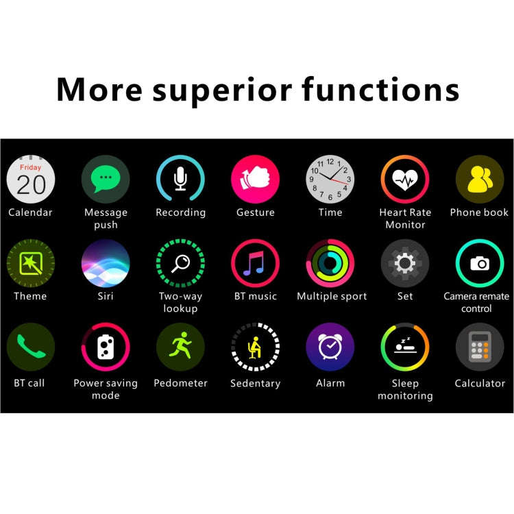 H55Pro 1.4 inch TFT Screen Smart Bluetooth Watch, Support Sleep Monitor / Heart Rate Monitor / Bl...