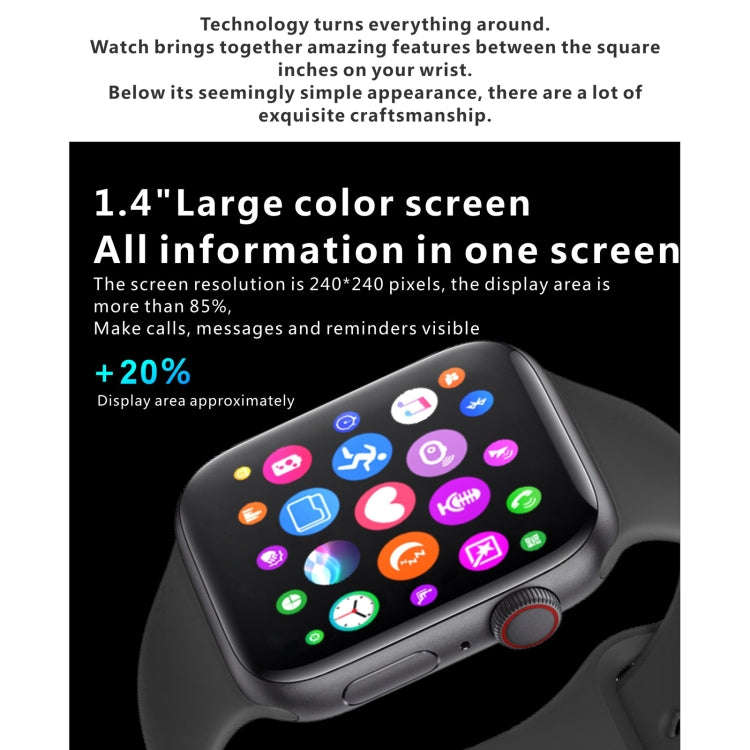 H55Pro 1.4 inch TFT Screen Smart Bluetooth Watch, Support Sleep Monitor / Heart Rate Monitor / Bl...