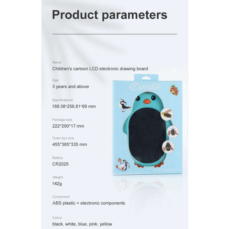 Color LCD Tablet Children Cartoon LCD Electronic Drawing Board(Blue)