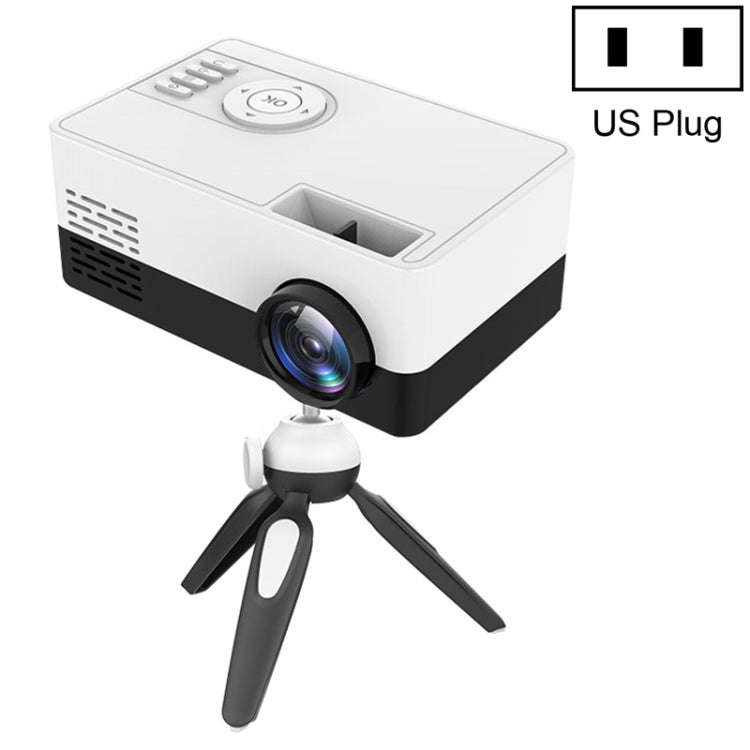 J15 1920 x 1080P HD Household Mini LED Projector with Tripod Mount Support AV / HDMI x 1 / USB x1...