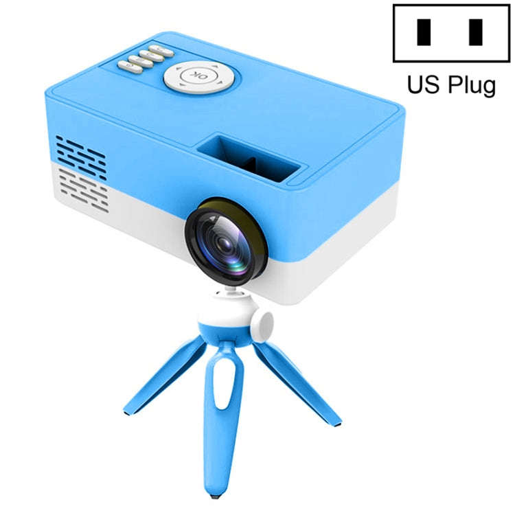 J15 1920 x 1080P HD Household Mini LED Projector with Tripod Mount Support AV / HDMI x 1 / USB x1...