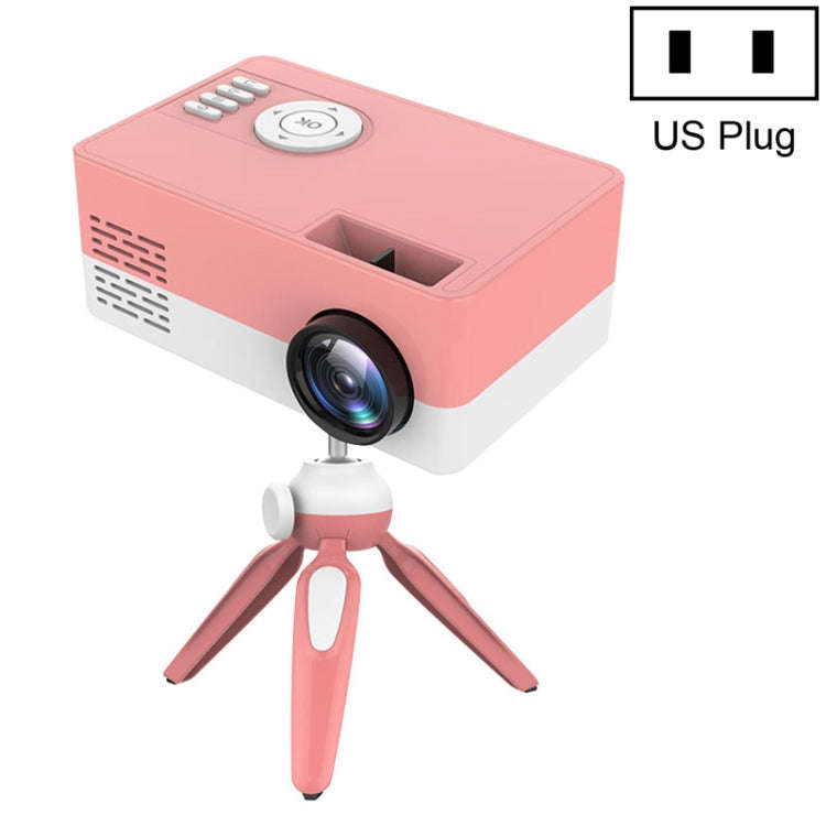 J15 1920 x 1080P HD Household Mini LED Projector with Tripod Mount Support AV / HDMI x 1 / USB x1...
