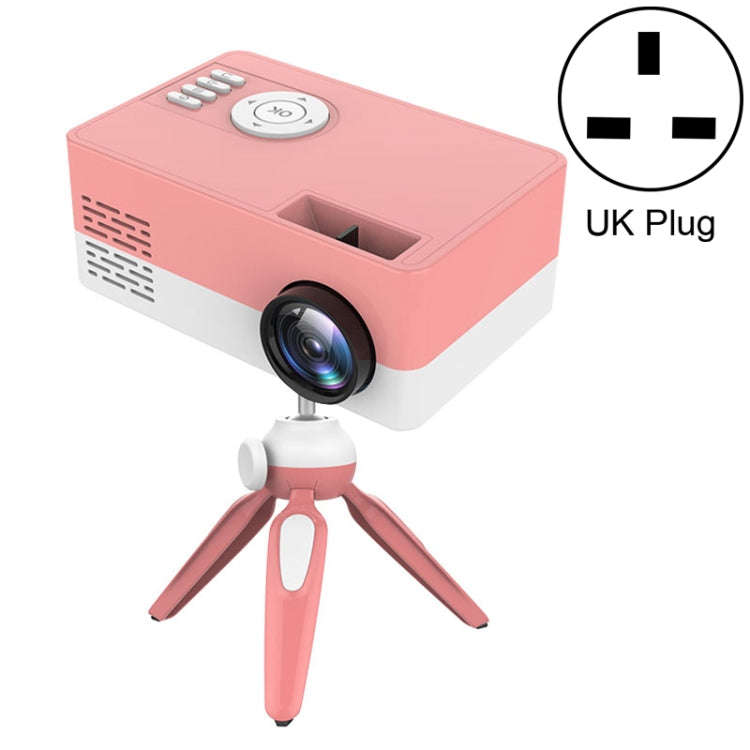 J15 1920 x 1080P HD Household Mini LED Projector with Tripod Mount Support AV / HDMI x 1 / USB x1...