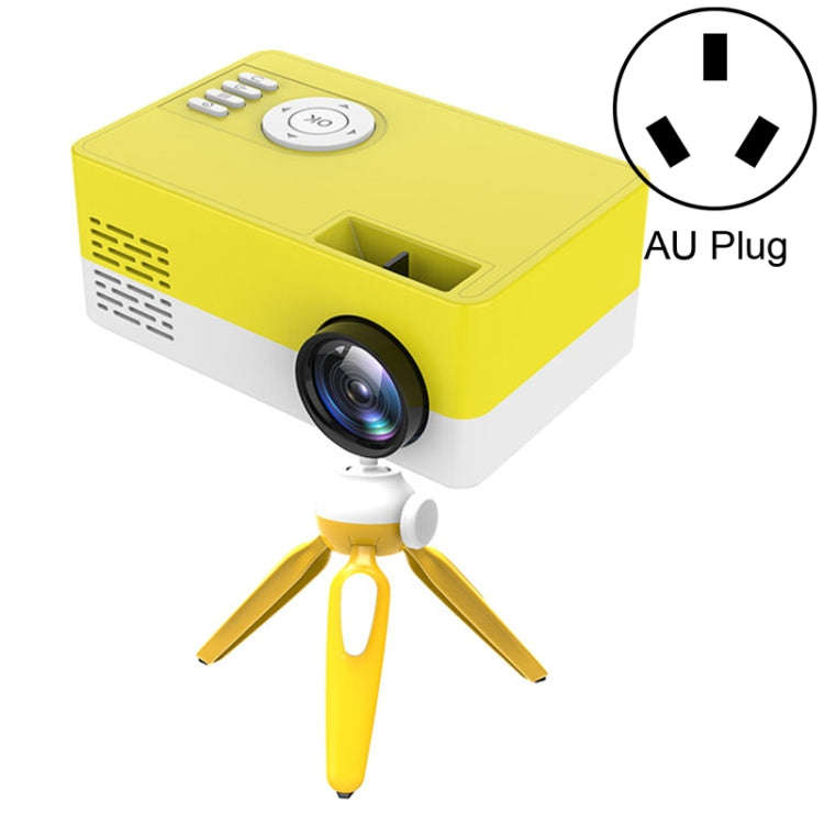 J15 1920 x 1080P HD Household Mini LED Projector with Tripod Mount Support AV / HDMI x 1 / USB x1...