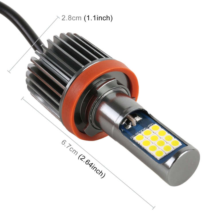 H11 2 PCS DC12-24V / 10.5W Car Fog Lights with 24LEDs SMD-3030 & Constant Current, Box Packaging(...