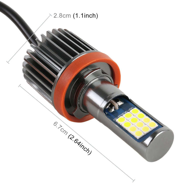 H11 2 PCS DC12-24V / 10.5W Car Fog Lights with 24LEDs SMD-3030 & Constant Current, Box Packaging(...