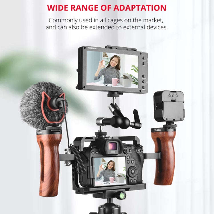 YELANGU A72 Universal Camera Wooden Handle