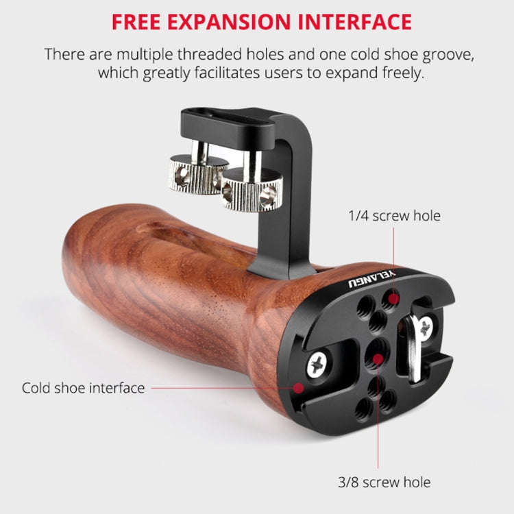 YELANGU A72 Universal Camera Wooden Handle