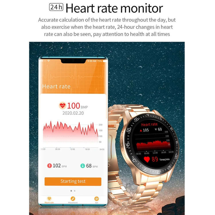 GT3 1.3 inch Full-fit Round Screen Smart Watch, Support Sleep Monitor / Heart Rate Monitor / Temp...