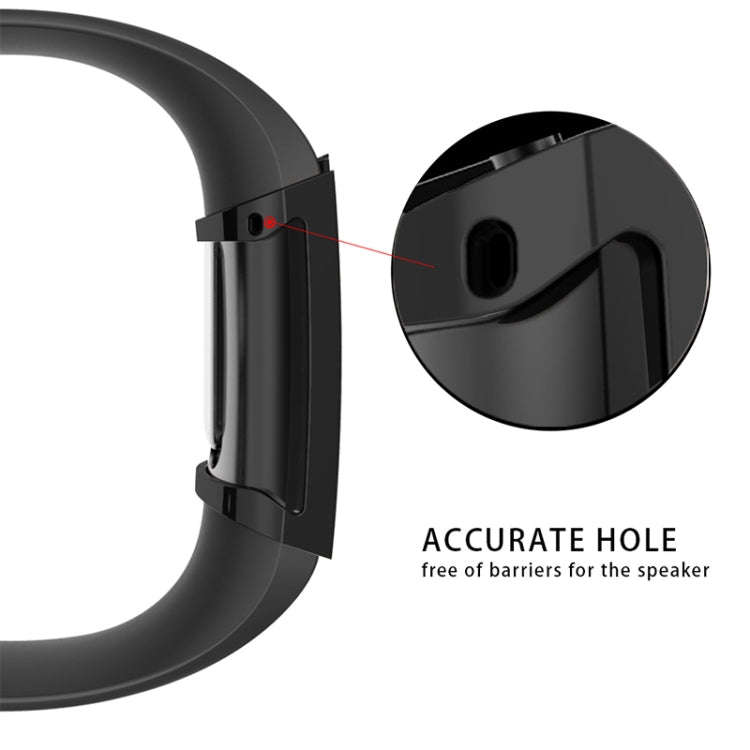 For Fitbit Charge 3 / 4 Full Coverage Plating TPU Watch Case(Black)