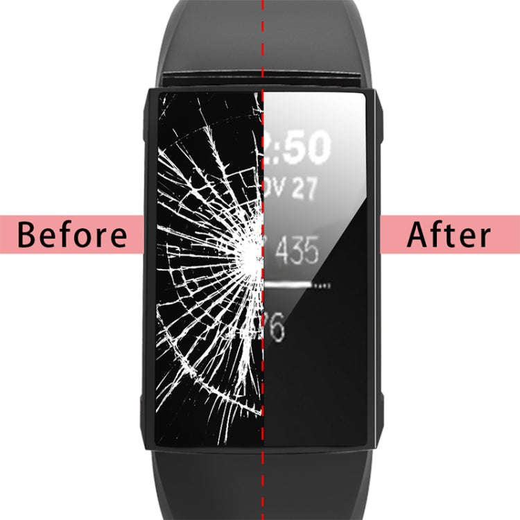 For Fitbit Charge 3 / 4 Full Coverage Plating TPU Watch Case(Black)