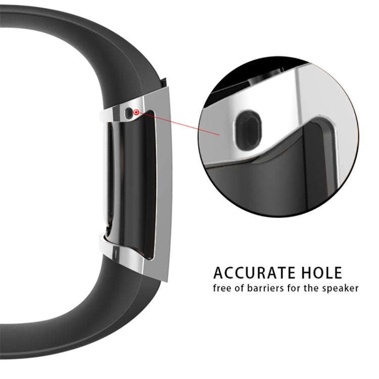 For Fitbit Charge 3 / 4 Full Coverage Plating TPU Watch Case(Silver)