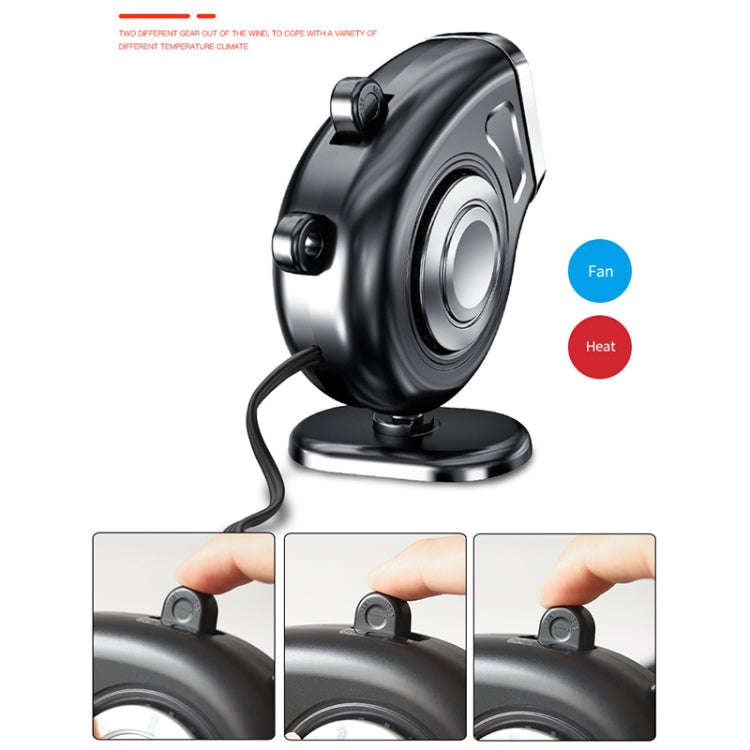 Portable Car Dashboard Electric Heater Winter Defroster, Voltage:24V(White)