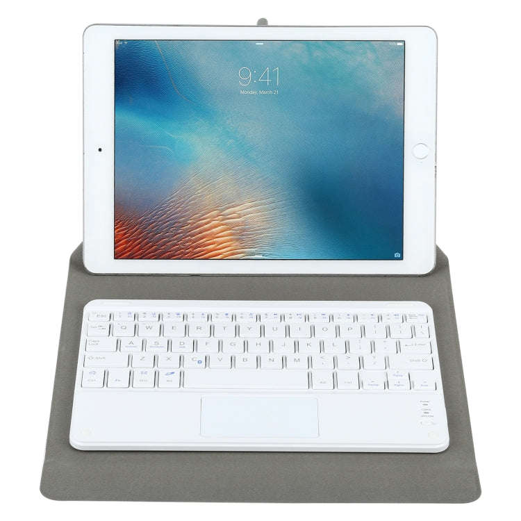 Universal Detachable Bluetooth Keyboard + Leather Tablet Case with Touchpad for iPad 9-10 inch, S...