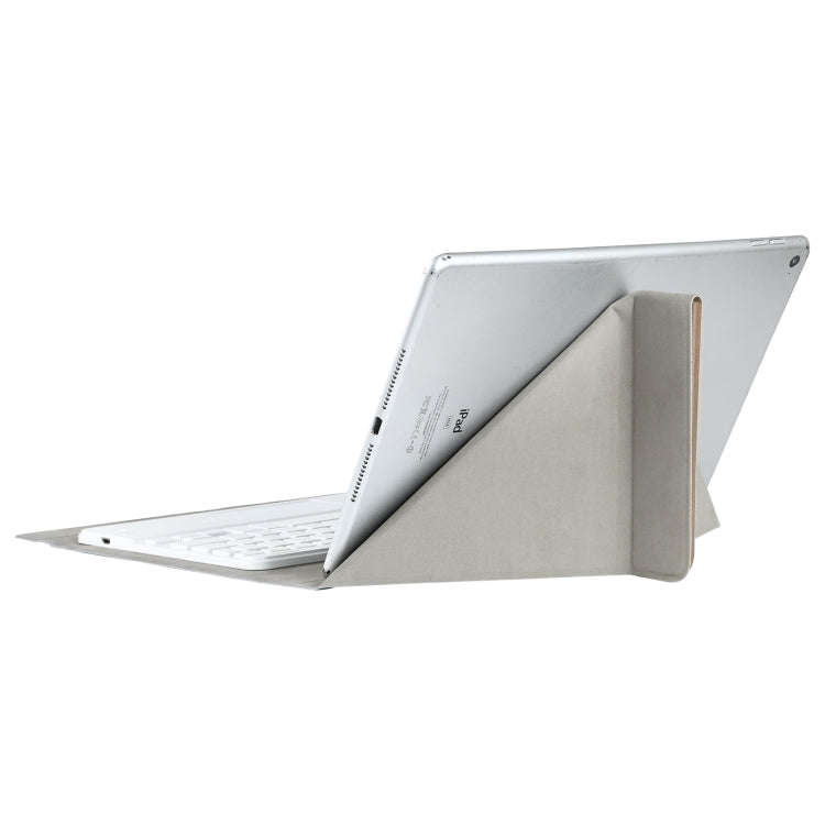 Universal Detachable Bluetooth Keyboard + Leather Tablet Case with Touchpad for iPad 9-10 inch, S...