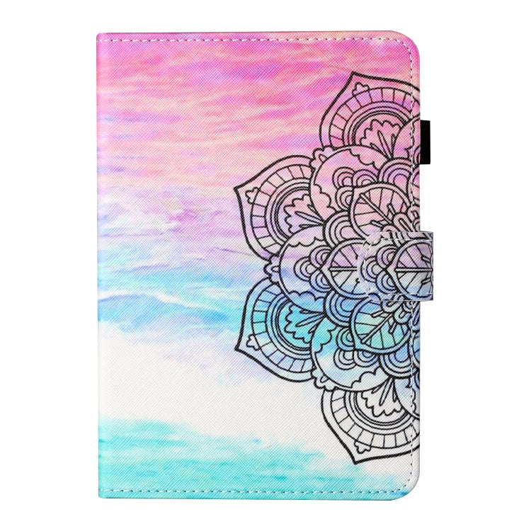 For Huawei MatePad T 8 Colored Drawing Stitching Horizontal Flip Leather Case TPU Bottom Case wit...
