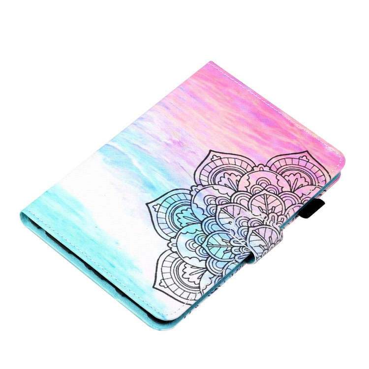 For Huawei MatePad T 8 Colored Drawing Stitching Horizontal Flip Leather Case TPU Bottom Case wit...